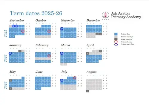 Ark Ayrton Term Dates 2025-26